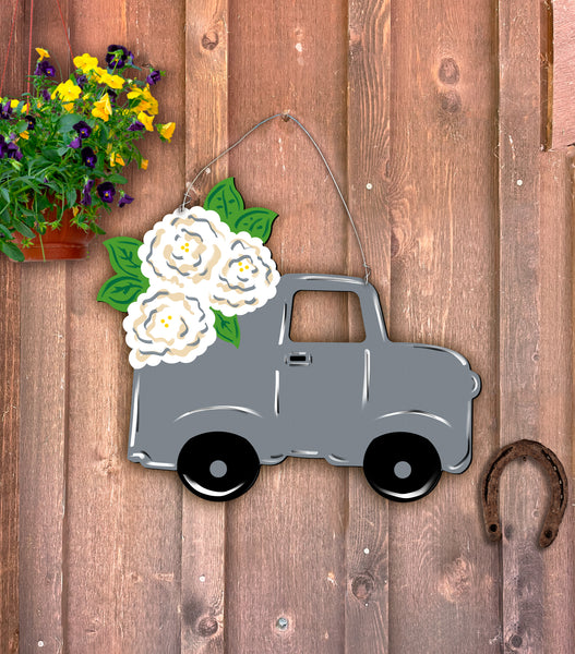 Flower Truck 22x14" door hanger or yard stake