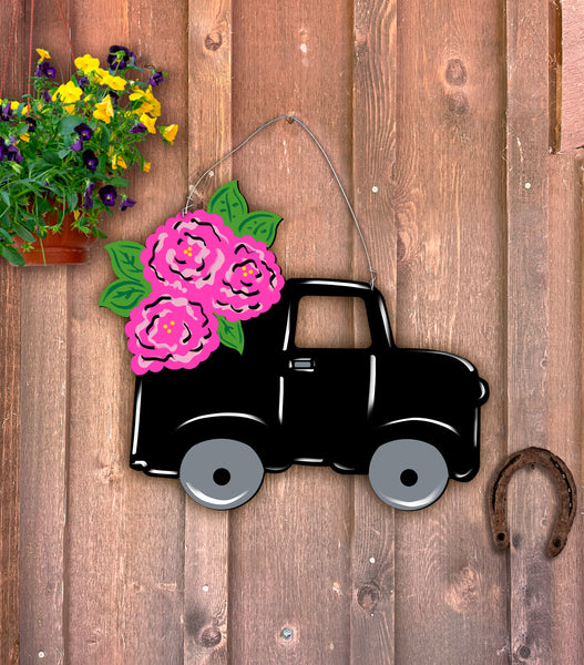 Flower Truck 22x14" door hanger or yard stake