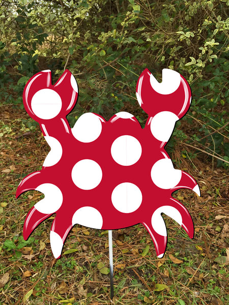 10" Crab Yard Stake More Colors Available