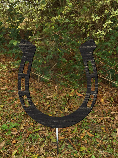 10" Horse Shoe Yard Stake More Colors Available