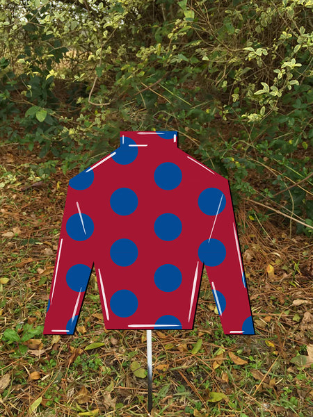 10" Jockey Silks Yard Stake More Colors Available