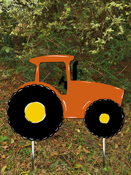 Tractor Door Hanger and Yard Stakes 16"x22" More Colors Available