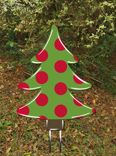 Christmas Tree Doorhanger and Yard Stakes 29"x22" More Colors Available